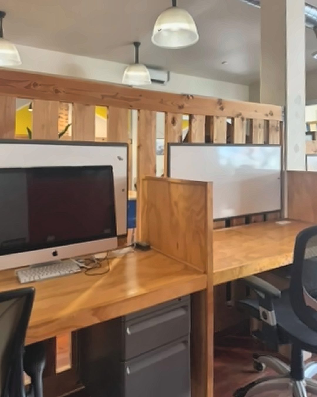 The dedicated desks area at Gaucho Lounge